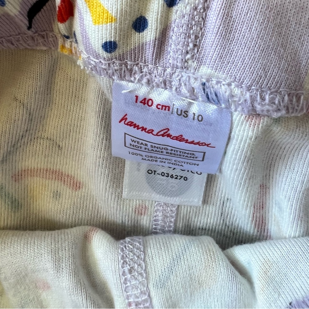 Hanna Andersson Girls Butterfly Pajama Set - Picture 3 of 3